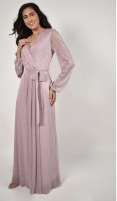 Frank Lyman Pale Lavender/Blush Full Length Gown 228212