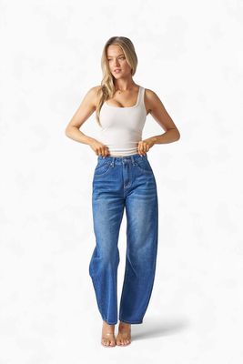 Wakee Dark Barrel Jean