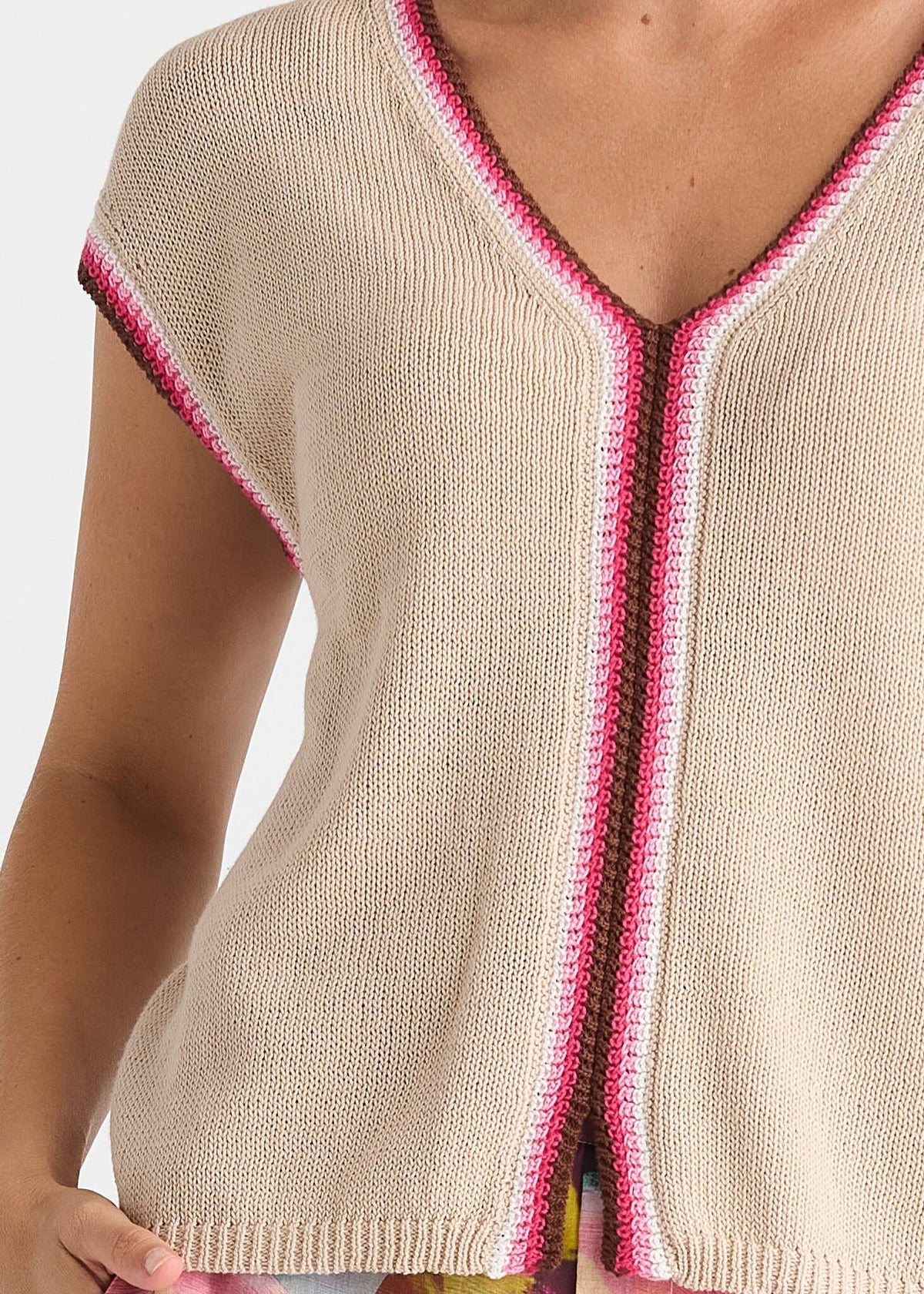 Zaket & Plover Crochet Trim Tank