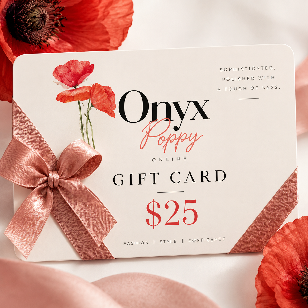 Onyx Poppy Gift Voucher