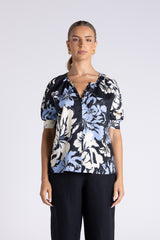 Two T's Peonie Print Top