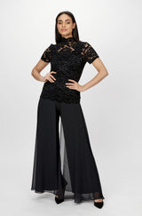 Frank Lyman Chiffon Overlay Pant 198256