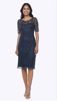 Zaliea Emerald Sequin Dress Z0361