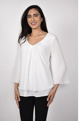 Frank Lyman Open Sleeve Off White  Top
