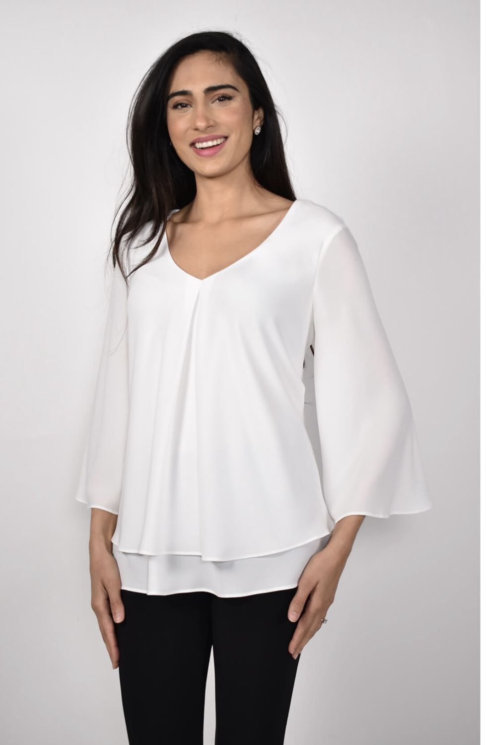 Frank Lyman Open Sleeve Off White  Top