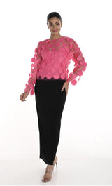 Frank Lyman Black Long Skirt 258009
