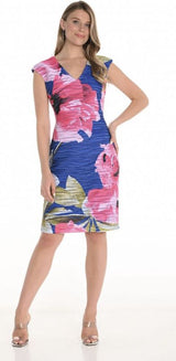 Frank Lyman Royal/Fuchsia Dress  251301