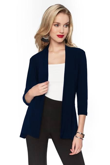 Frank Lyman Midnight Peplin Jacket 071