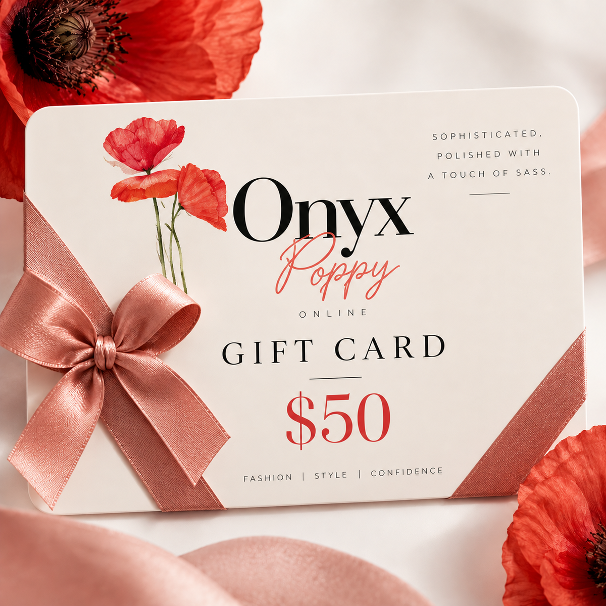 Onyx Poppy Gift Voucher