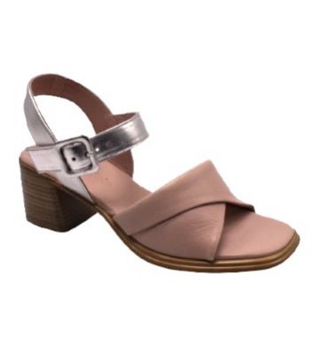 Luna Sole Olive Pink Leather Shoe