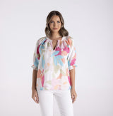 Two T's Anna Print Top 3153
