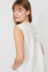 Frank Lyman Lace Insert Top 261108