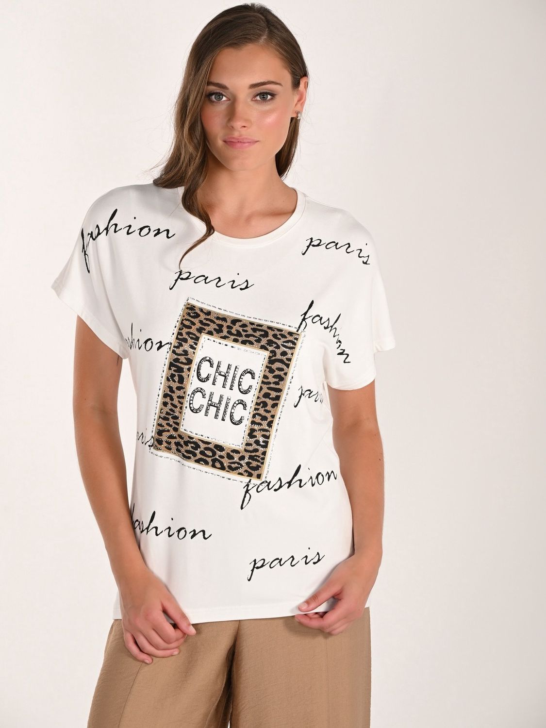 Frank Lyman Off White Paris Knit Top 261628
