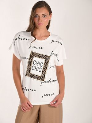 Frank Lyman Off White Paris Knit Top 261628