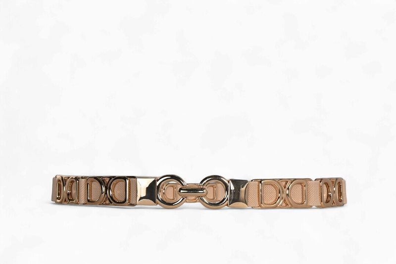 Frank Lyman Beige/Gold Belt