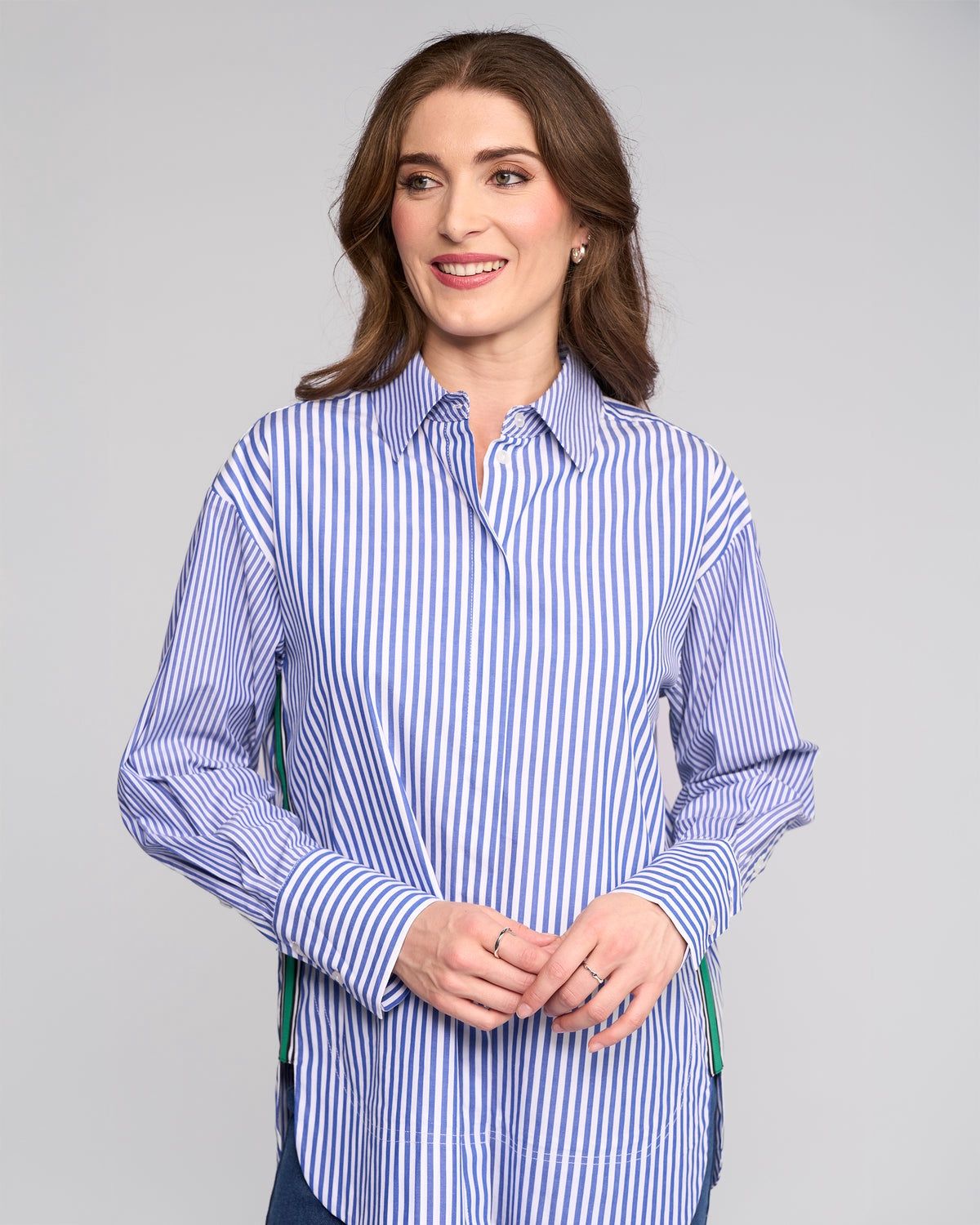 Vassalli Blue Stripe Chart Shirt