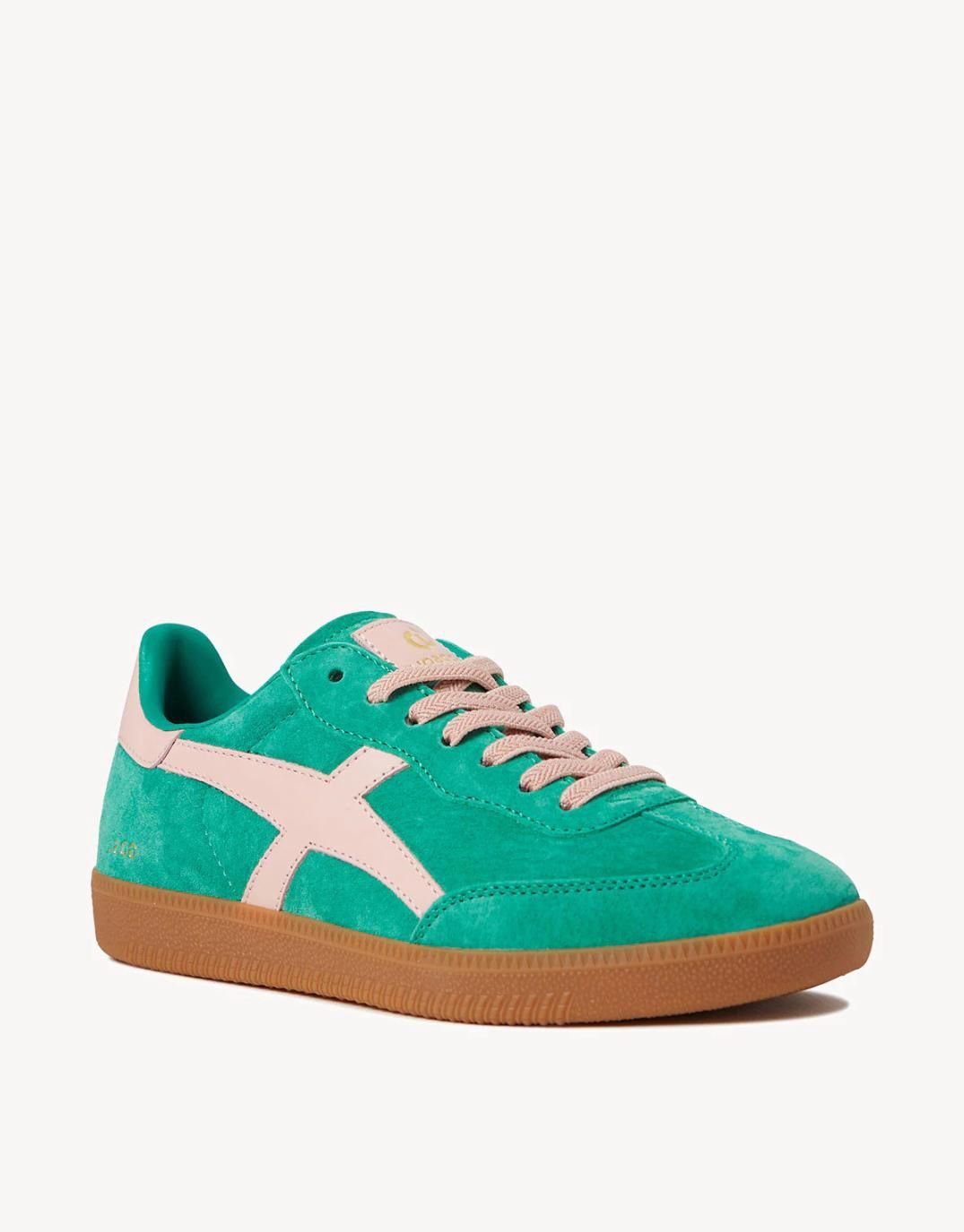 Goodsole Crossroads Pine/Pink Suede Sneaker