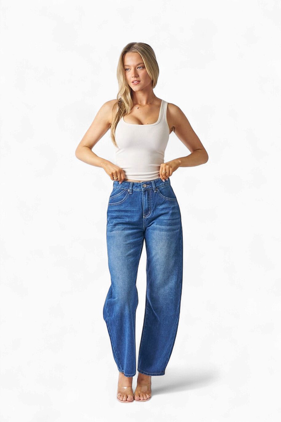Wakee Dark  Barrel Jean