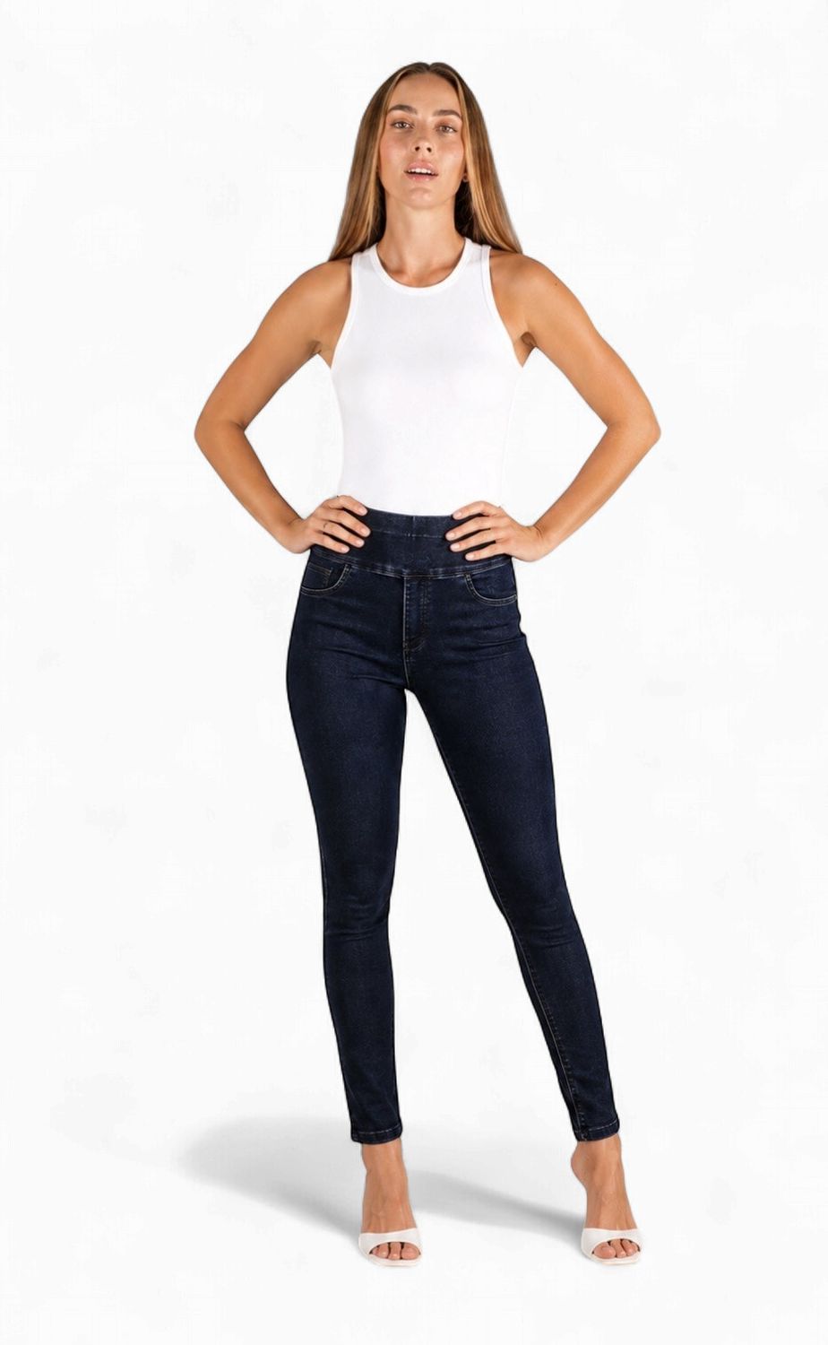 Wakee Pull up Black High Rise Jeans 3022