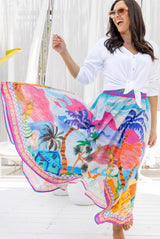 Palazzo Cotton Skirt