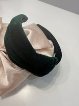 Green Velvet Headband