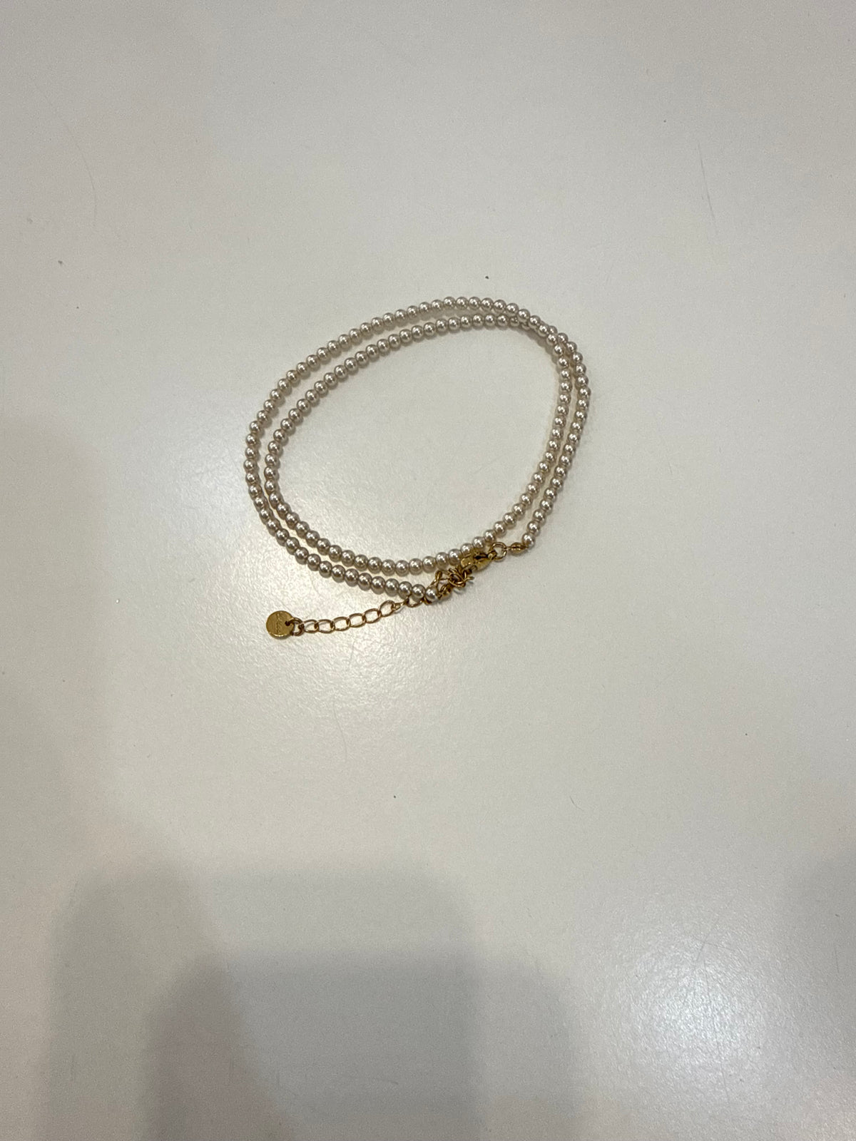 Perle Champagne Glass Pearl Bracelet/Necklace 45cm