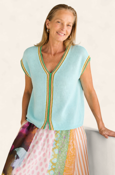 Zaket & Plover Crochet Trim Tank